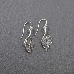 Boucles d'oreilles en argent oxydé Lugularia