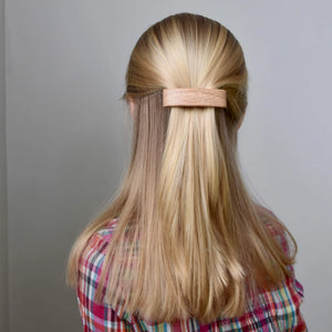 Barrette en bois mosaïque