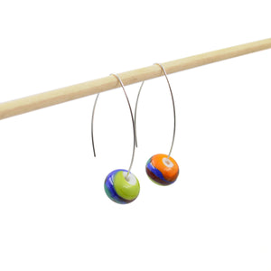 Boucles d'oreilles en verre