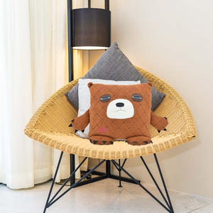 Coussin peluche ours