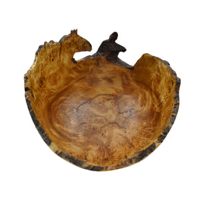 Bol unique en loupe de bouleau