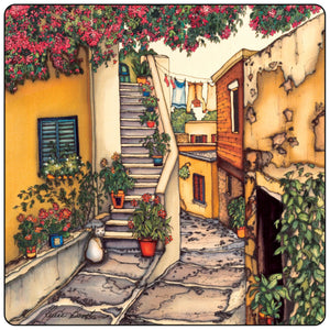 Ensemble de 4 sous-verres Jardins