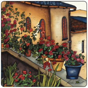 Ensemble de 4 sous-verres Jardins