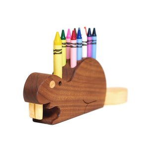 Porte-crayons en bois - Animaux