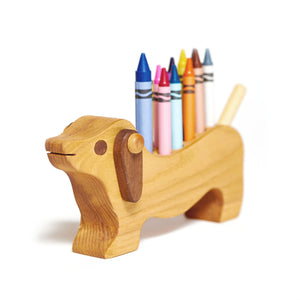 Porte-crayons en bois - Animaux