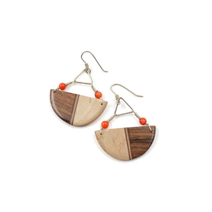 Boucles d'oreilles en bois Bato