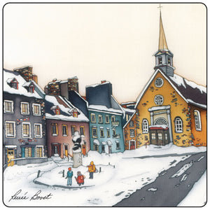 Ensemble de 4 sous-verres Hiver