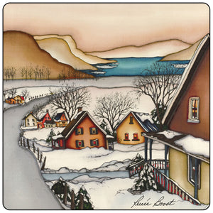 Ensemble de 4 sous-verres Hiver