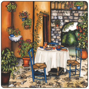 Ensemble de 4 sous-verres Terrasses