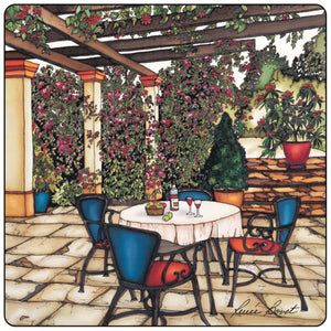 Ensemble de 4 sous-verres Terrasses
