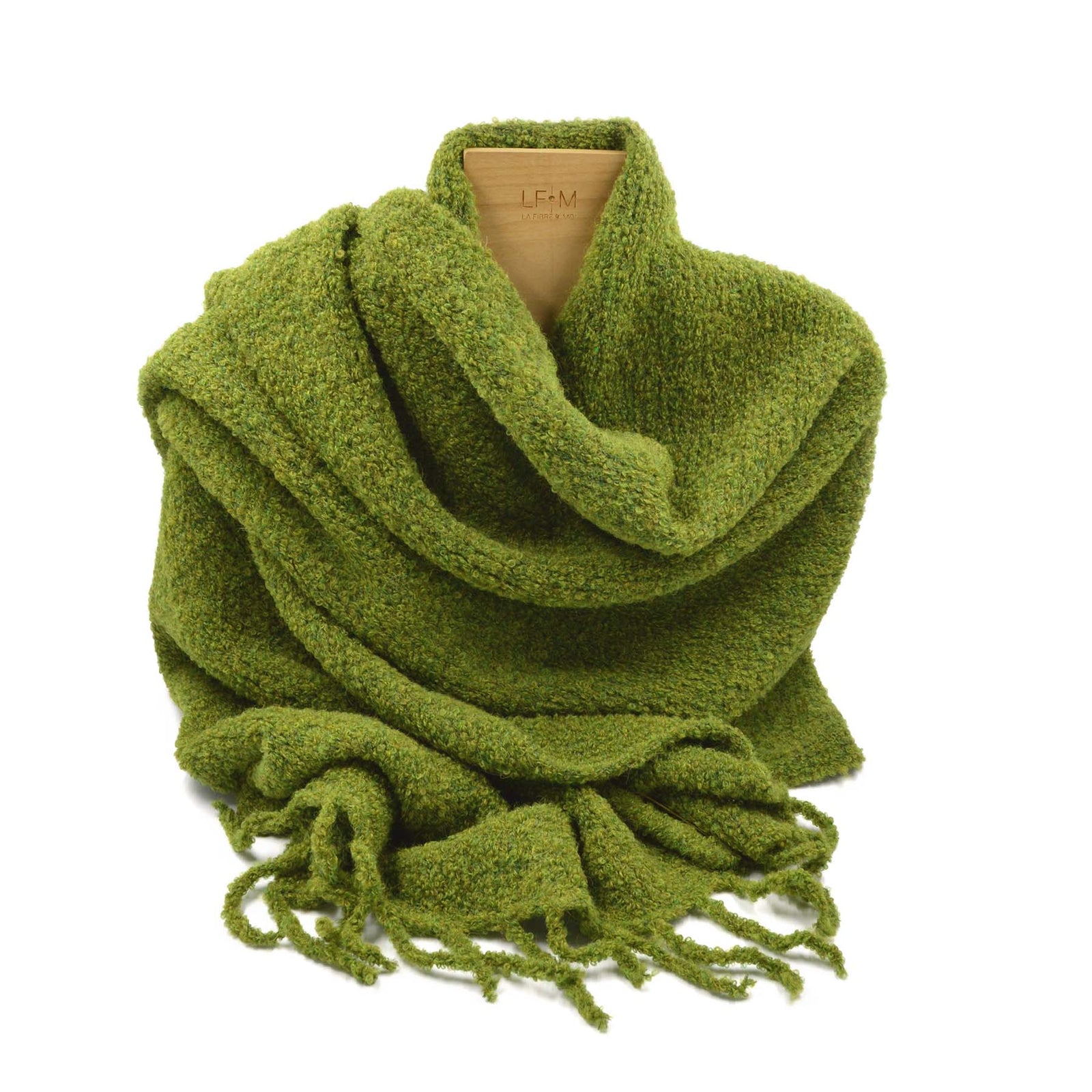 Grand châle en laine d'alpaga